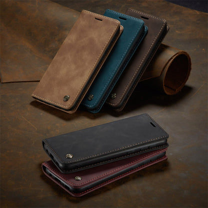 Business Slim Galaxy S23 Plus Case Leather Wallet Case for Samsung S23 Plus Black Brown Blue Red Coffee