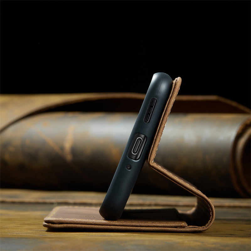 CaseMe Phone Case for Oppo find X6 Pro Wallet Leather Case Black Brown Blue Red Coffee