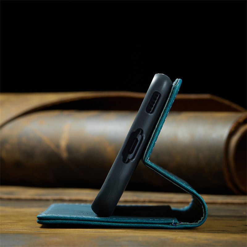 Business Slim Galaxy S23 Plus Case Leather Wallet Case for Samsung S23 Plus Black Brown Blue Red Coffee