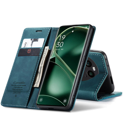 CaseMe Phone Case for Oppo find X6 Pro Wallet Leather Case Black Brown Blue Red Coffee