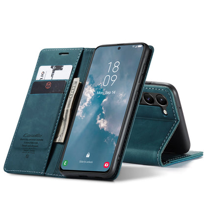 Business Slim Galaxy S23 Plus Case Leather Wallet Case for Samsung S23 Plus Black Brown Blue Red Coffee