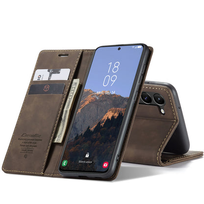 Business Slim Galaxy S23 Plus Case Leather Wallet Case for Samsung S23 Plus Black Brown Blue Red Coffee